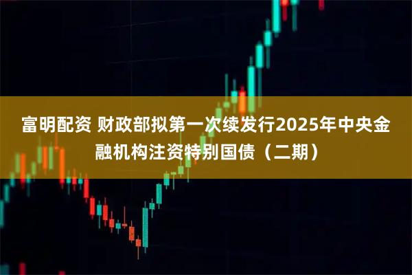 富明配资 财政部拟第一次续发行2025年中央金融机构注资特别国债（二期）